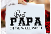 Best Papa In The Whole World T shirt, a Graphic by crative8112 (Thumbnail 2 of 3)