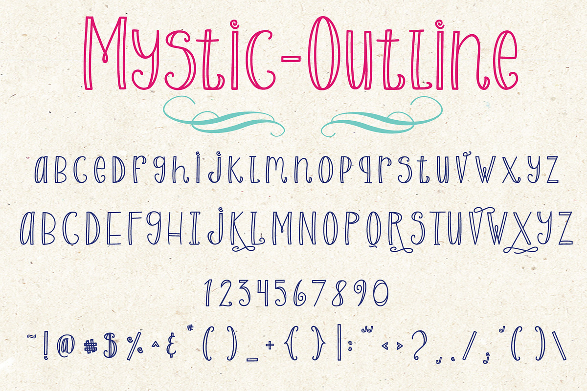 Mystic // Magical Font Family, a Handwritten Font by by Masselyn (Photo 6 of 8)