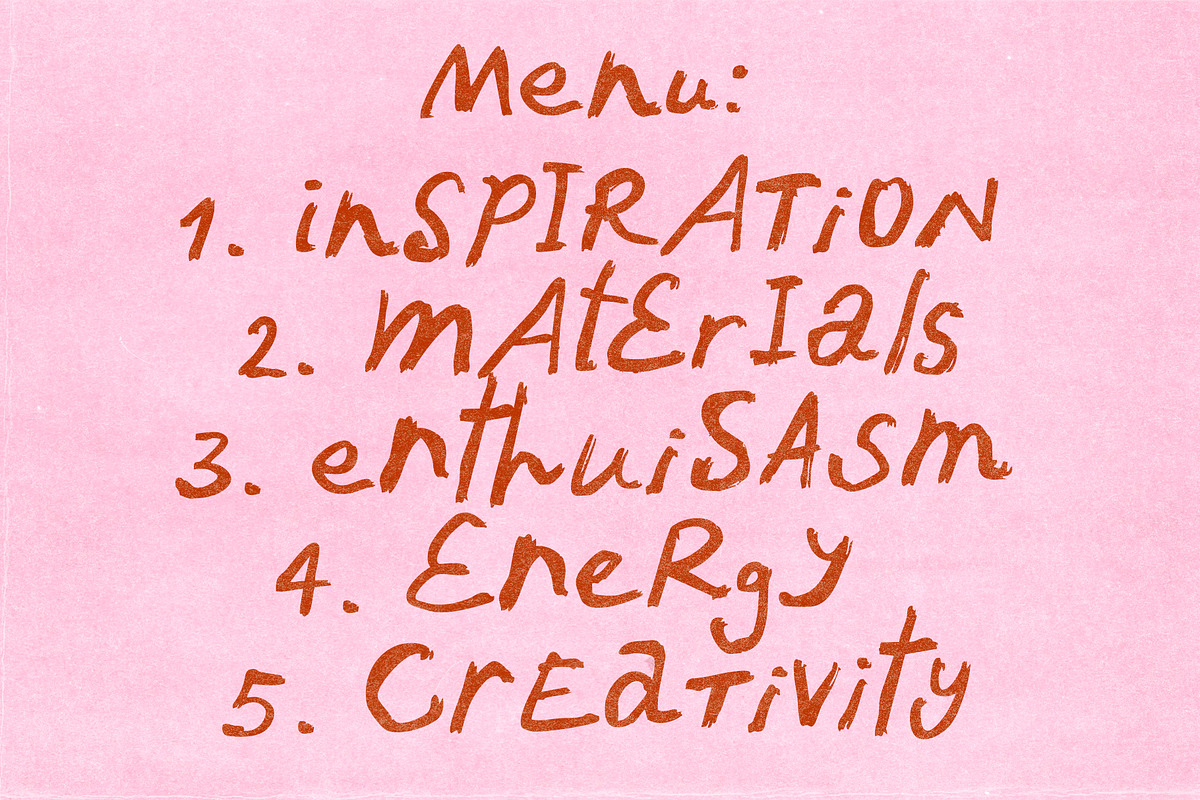 Organic Hand Painted Font, a Handwritten Font by Ayya Studio (Photo 2 of 17)