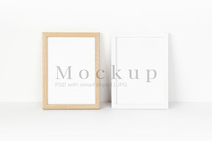 Two Photo Frames Mockup 2x3, a Product Mockup by PawMockups