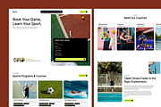 Sport Academy Framer Template, an UI Kit Template by Rozepaars Design (Thumbnail 2 of 4)