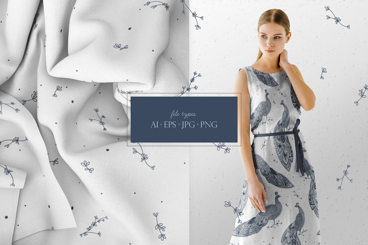FROST GARDEN Patterns Collection, a Pattern Graphic by LazuInna Shop (Photo 3 of 10)