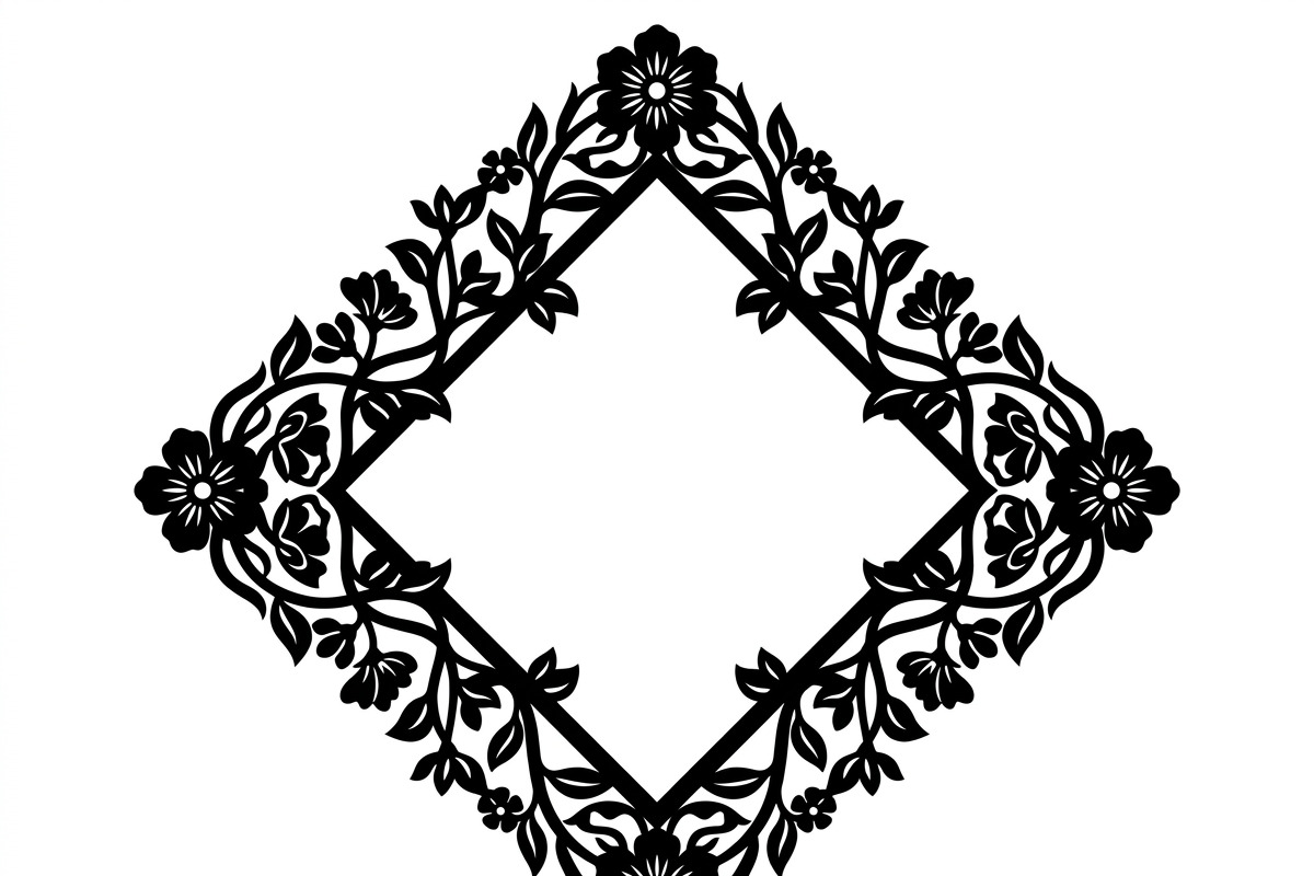 60 Romantic Diamond Wall Floral, a Decorative Illustration by Amazin_art (Photo 2 of 17)