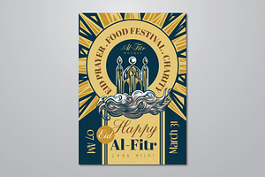 Hand Drawn Mosque Eid Al-Fitr Flyer, a Flyer Template by ashenterprise