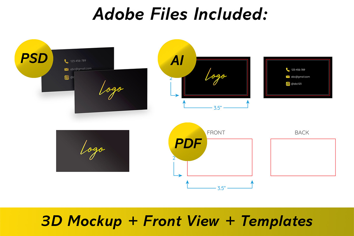 Business Card Mockup + Template, a Business Card Template by Korner (Photo 7 of 13)