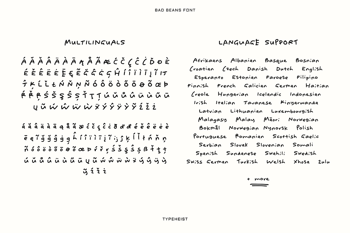 Bad Beans Messy Handwriting Font, a Handwritten Font by TYPEHEIST (Photo 10 of 13)