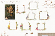 Watercolor Botanical Forest Set, an Animal Illustration by BarvArt (Thumbnail 13 of 20)