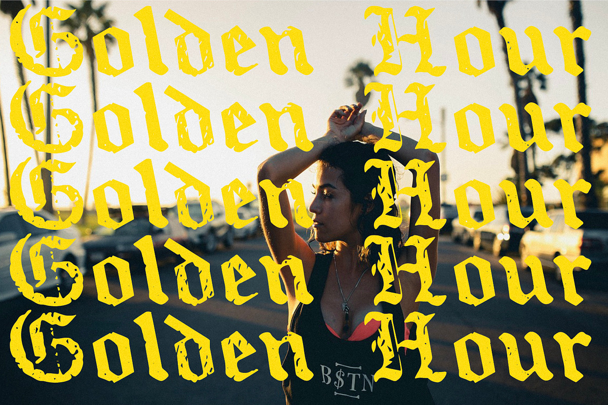 Willld | Distressed Blackletter, a Blackletter Font by Drawwwn (Photo 6 of 13)