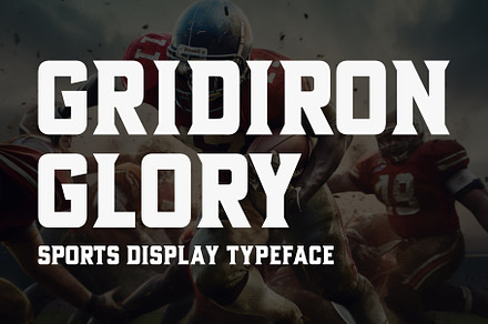 Gridiron Glory - Sport Typeface, a Sans Serif Font by HipFonts
