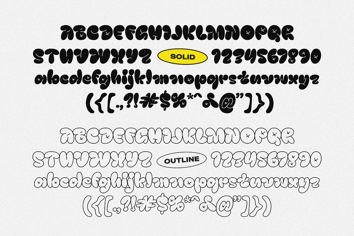 Grafyne - Modern Bubble Grafitti, a Font by Typia Nesia (Photo 12 of 12)