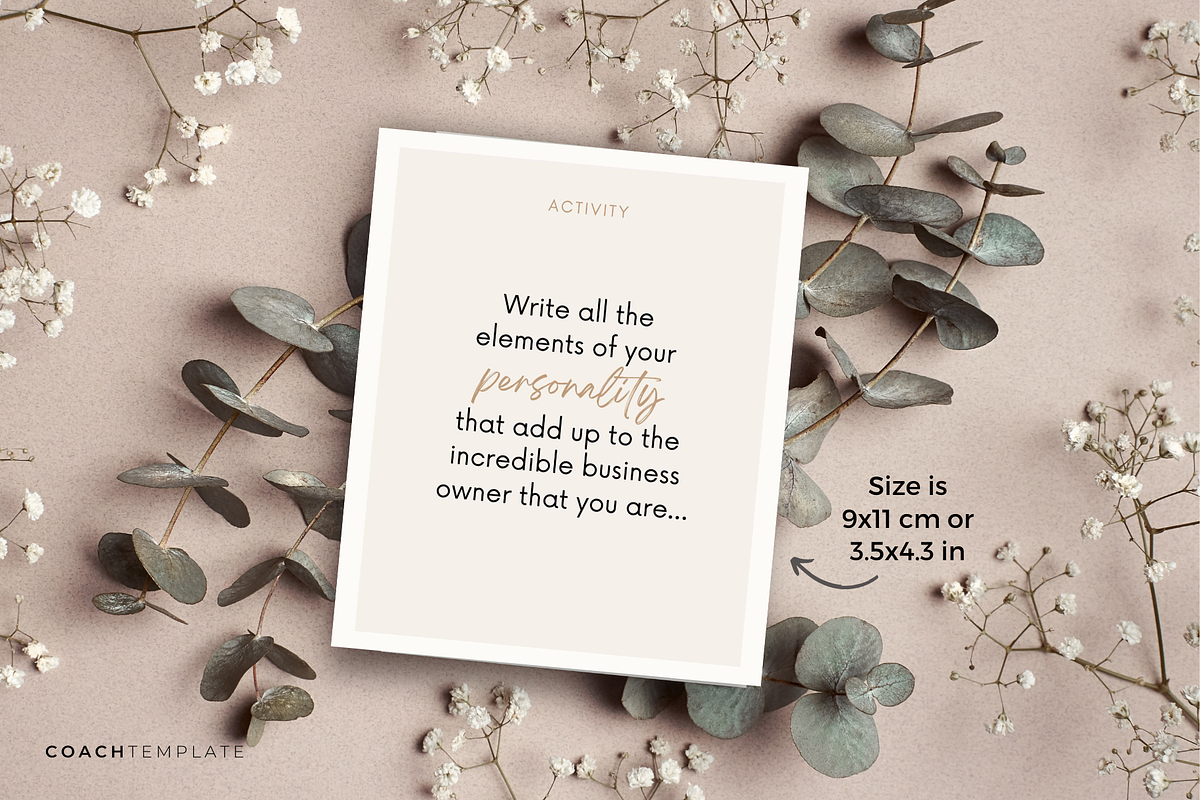 Business Success Cards Template, a Card Template by COACHTEMPLATE (Photo 3 of 11)