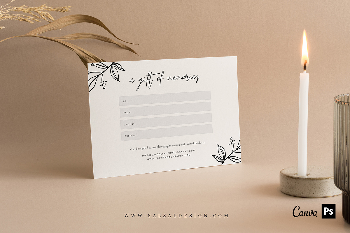 Photographer Gift Certificates GC045, a Card Template by Salsal Design (Photo 5 of 5)
