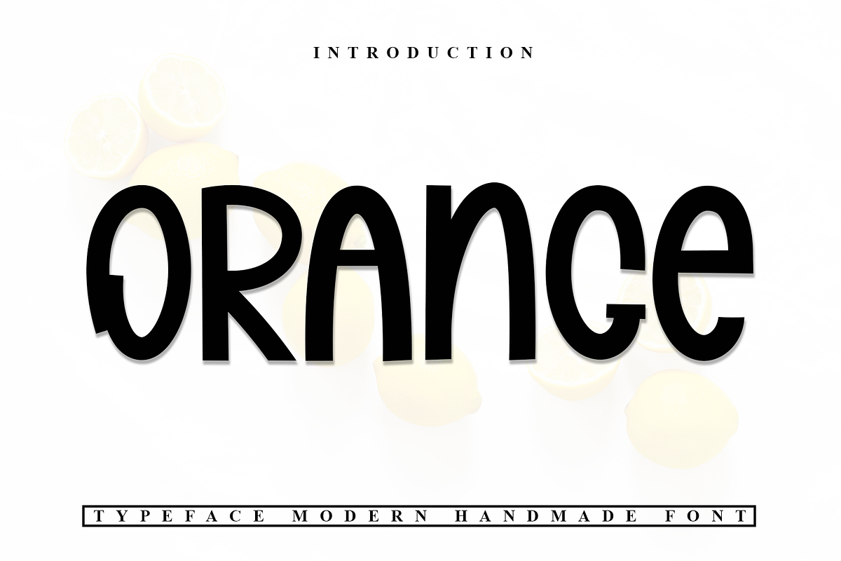 Orange, a Sans Serif Font by FreshTypeINK (Photo 1 of 7)