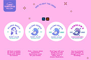 Vintage Tropical Surf Logo Templates, a Branding & Logo Template by sungirlgraphics (Thumbnail 3 of 12)