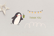Christmas art, lettering collection, an Animal Illustration by Mariart_i (Thumbnail 9 of 9)