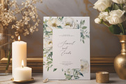 White and Cream Peonies and Roses, a Decorative Illustration by Twigs and Twine (Thumbnail 6 of 6)