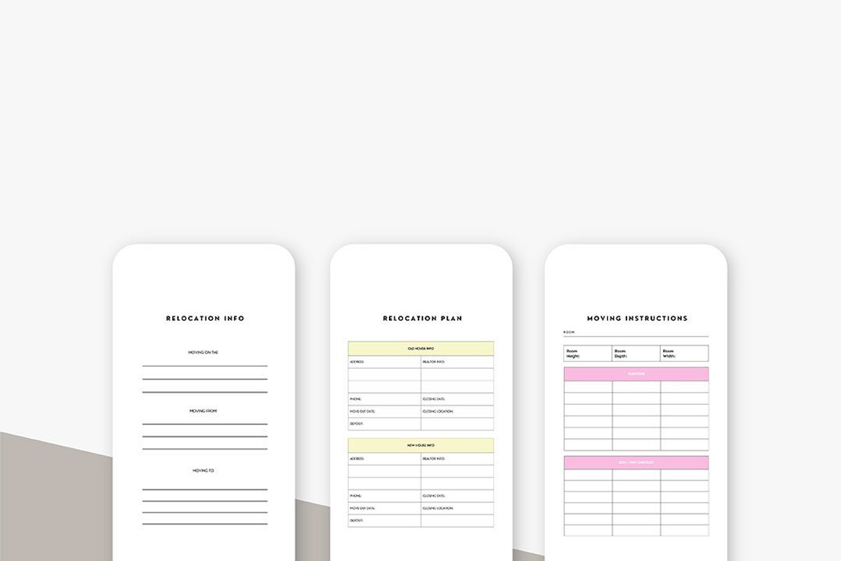 Relocation Planner, a Print Template by Brand Your Biz Co. (Photo 4 of 10)