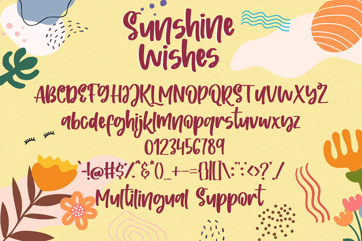 Sunshine Wishes - Handwritten Font preview 5