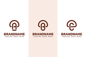 Letter A B C Mushroom Logo, a Branding & Logo Template by Pray Art Design Studio