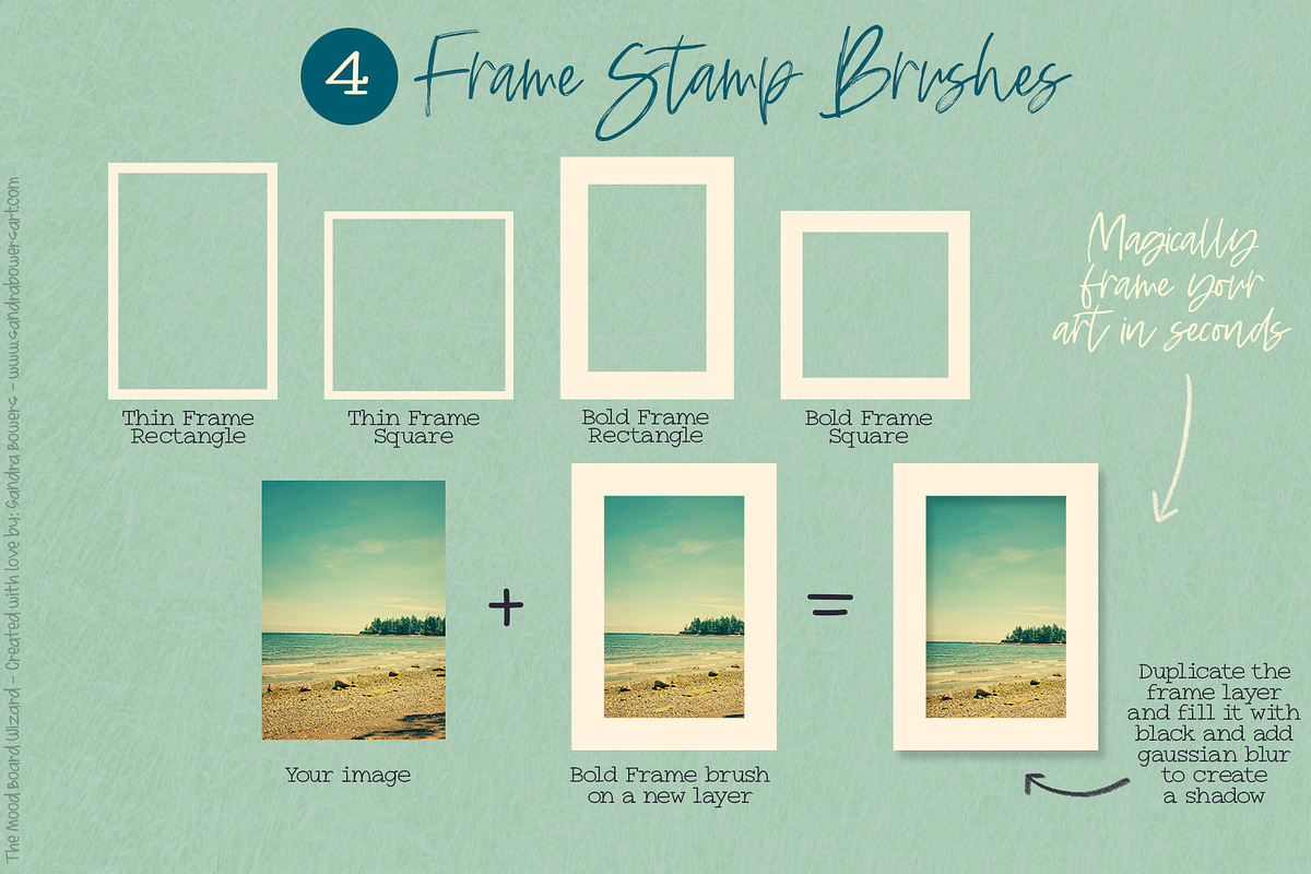The Mood Board Wizard Brush Set, a Product Mockup by Sandra Mejia (Photo 6 of 12)