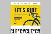 Bike Landing Page, an UI Kit Template by CreativeShaper (Thumbnail 2 of 6)