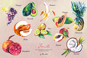 Fruits hand drawn clipart, a Food Illustration by Vero Arts (Thumbnail 3 of 10)