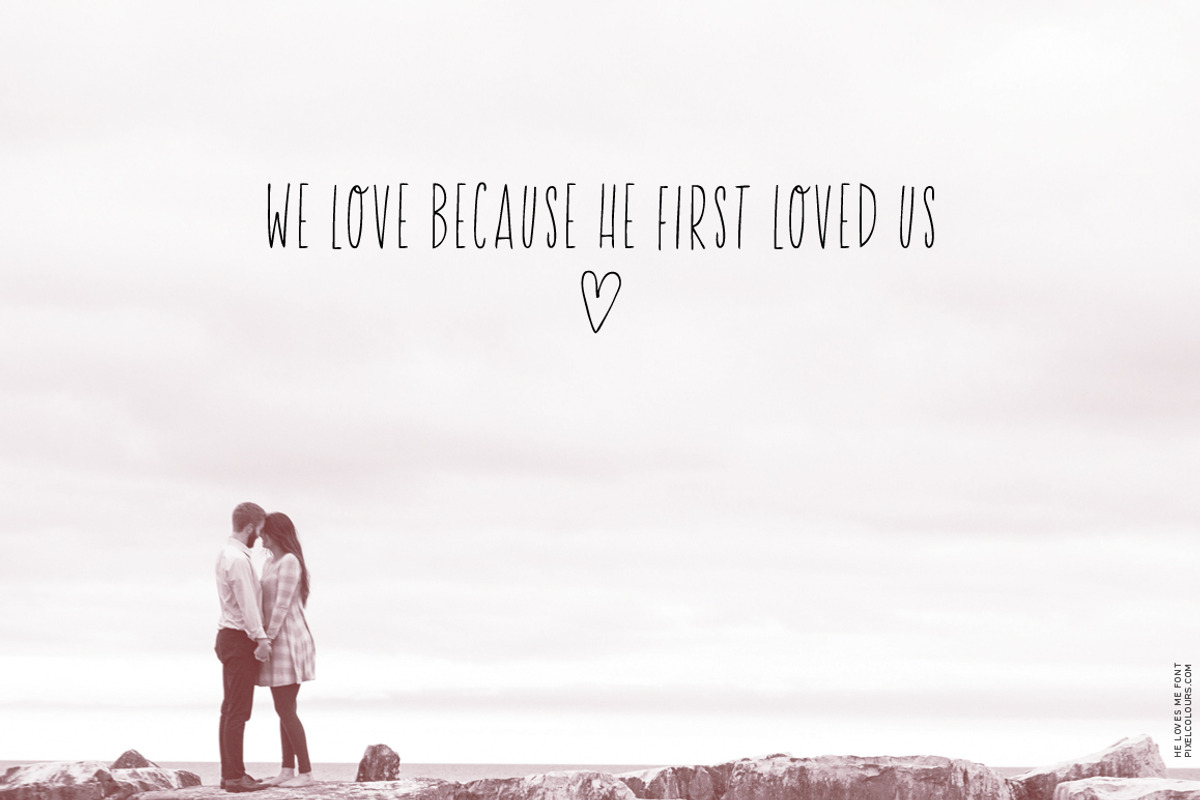 He Loves Me Skinny Font preview 2