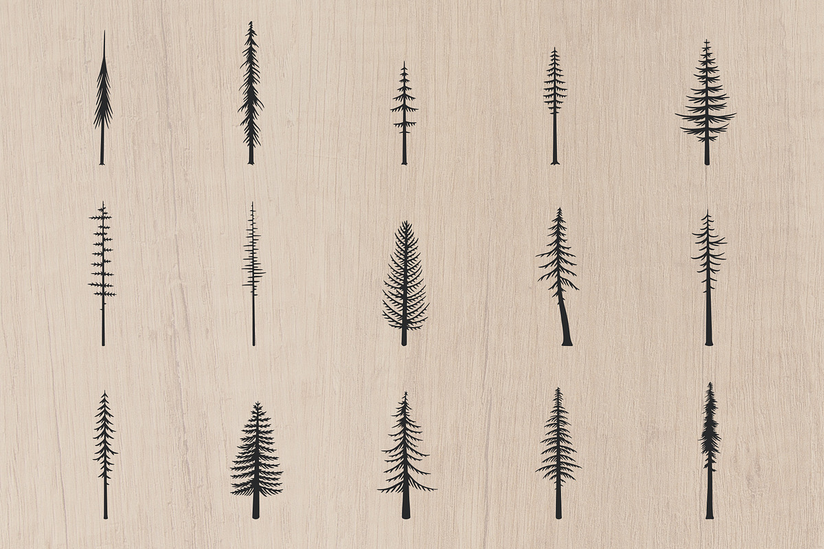 Hand-Drawn Tall Trees, an Illustration by Build Interactive (Photo 2 of 7)
