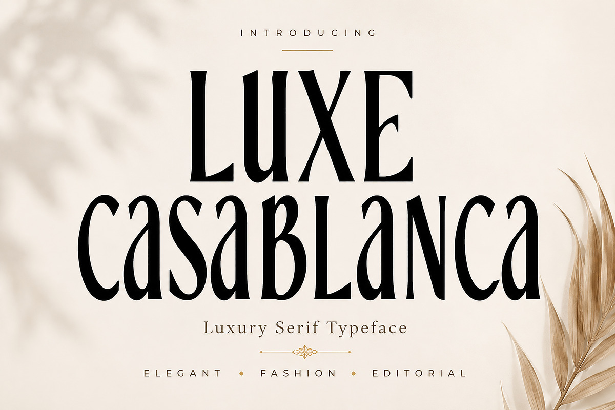 Luxe Casablanca, a Serif Font by Wow Magic (Photo 1 of 4)