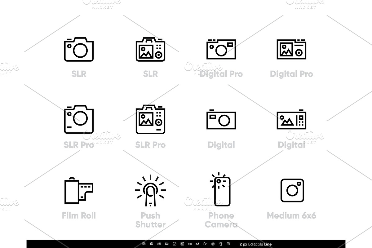 Pro Camera, Digital, SLR, Film and, a Technology Illustration by theungsys