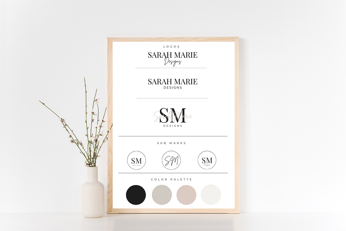 Complete Brand Kit, Minimalist Brand, a Templates & Theme by Joanna Lane Designs (Photo 4 of 6)