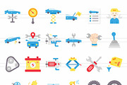 Car Servicing Flat Multicolor Icons, an Icon by IconBunny (Thumbnail 2 of 2)