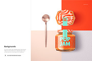Persimmon Jam Jar Mockup Set, a Cups & Container Mockup by creatsy5 (Thumbnail 11 of 12)