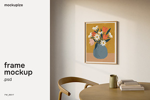 4x5 Kitchen Scene Frame Mockup