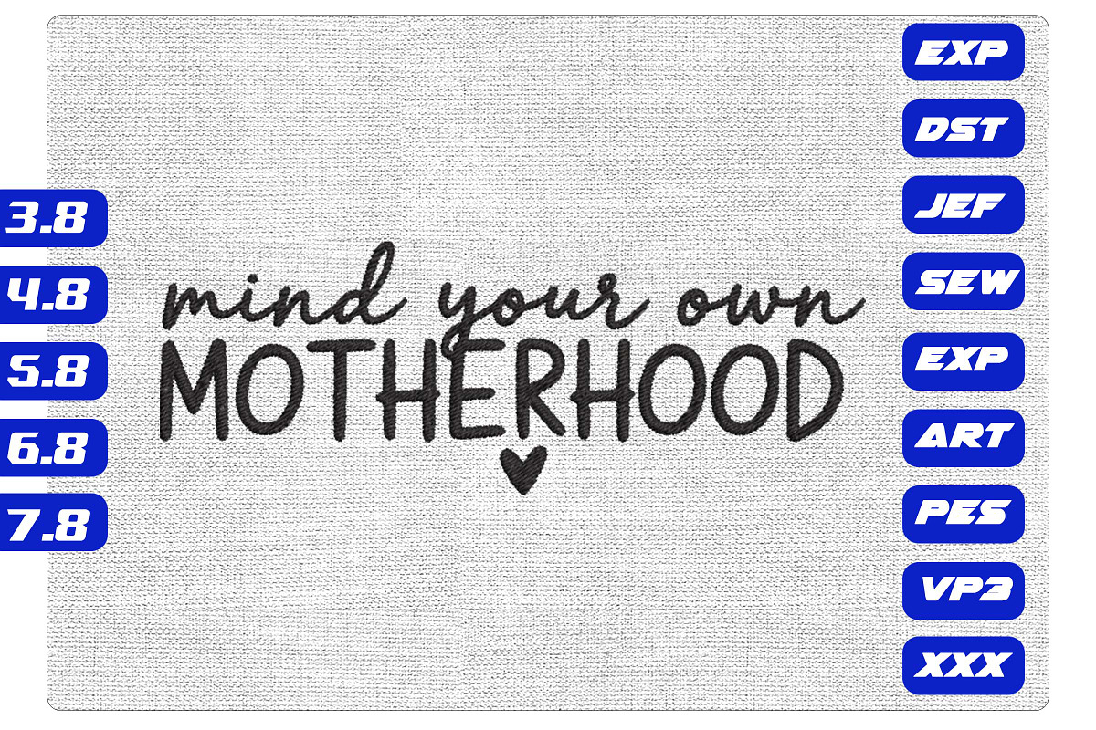 Motherhood Machine Embroidery Design, a Texture Illustration by Purpose Ekbal (Photo 1 of 3)