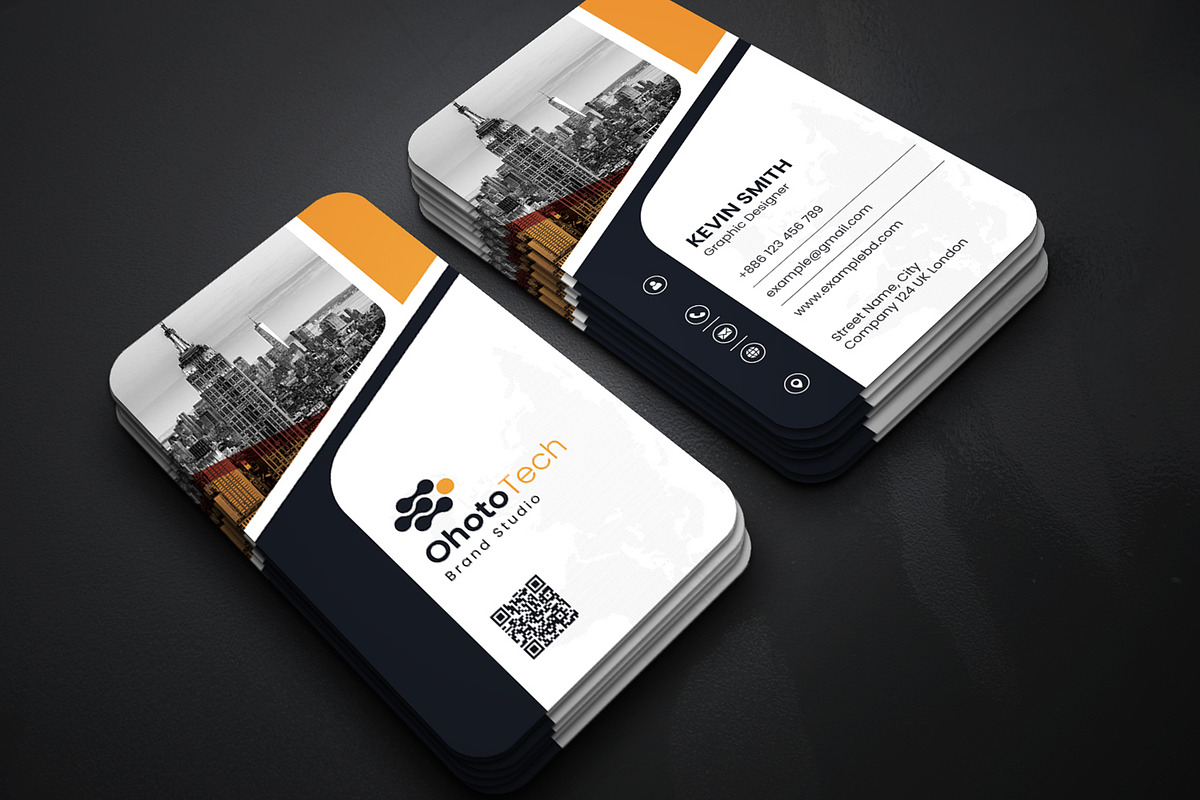 Vertical Business Card, a Business Card Template by PicoartBd (Photo 1 of 4)