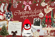 Christmas classic collage pack, an Object Graphic by VirinaDesign (Thumbnail 1 of 13)