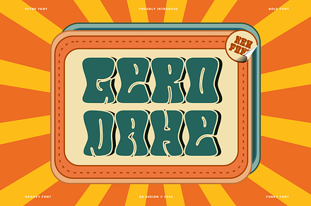 Gerodahe - Groovy Font, a Sans Serif Font by QR Design Studio