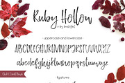 Ruby Hollow, a dry brush font, a Script Font by Rachel White Art (Thumbnail 2 of 8)