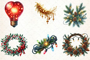 Christmas Lights and Garlands, an Illustration by DreamCafeArt (Thumbnail 3 of 8)