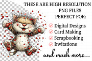 Whimsical Valentine Cat Clipart Bund, an Illustration by Daily.Designs (Thumbnail 2 of 8)