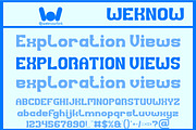 Exploration Views font, a Slab Serif Font by weknow (Thumbnail 1 of 8)