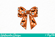 Halloween Haunts Bow PNG, an Illustration by Watercolor design (Thumbnail 1 of 3)