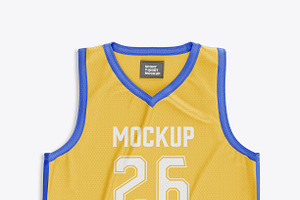 Flat Basketball Jersey Mockup