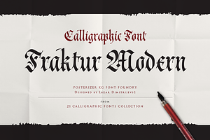 Cal Fraktur Modern font