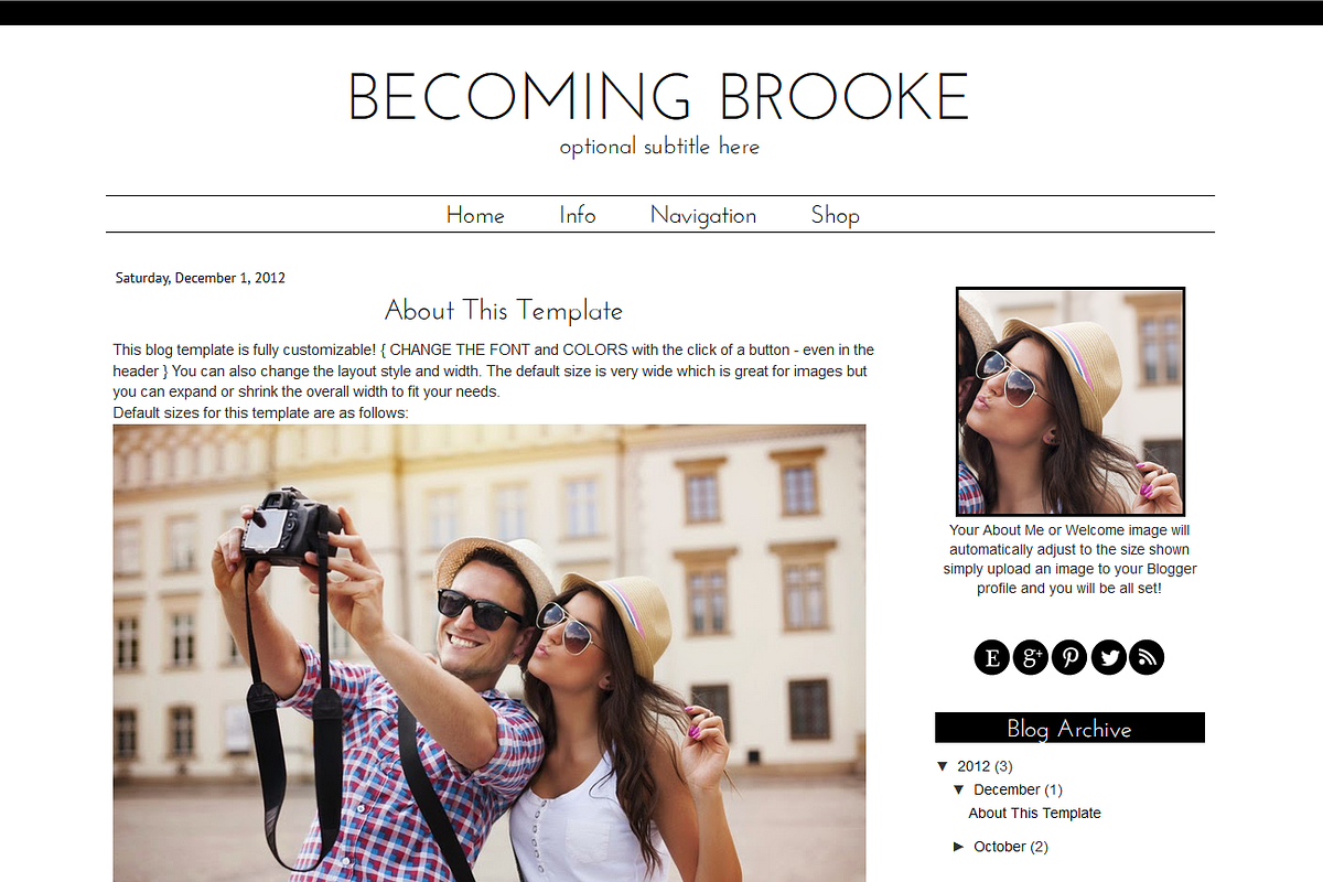 Blogger Template Modern Brooke, a Templates & Theme by BD Web Studio (Photo 2 of 3)