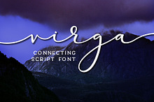 Virga - connecting script font