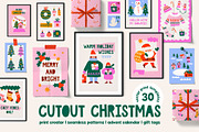 Cutout Christmas Poster Creator, an Object Graphic by ArtFM (Thumbnail 1 of 15)