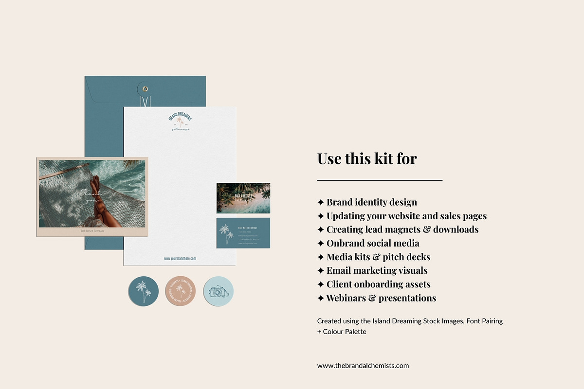 Island Luxe Brand Kit + Stock Images, a Marketing Template by The Brand Alchemists (Photo 8 of 10)