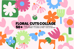 Floral cuts collage